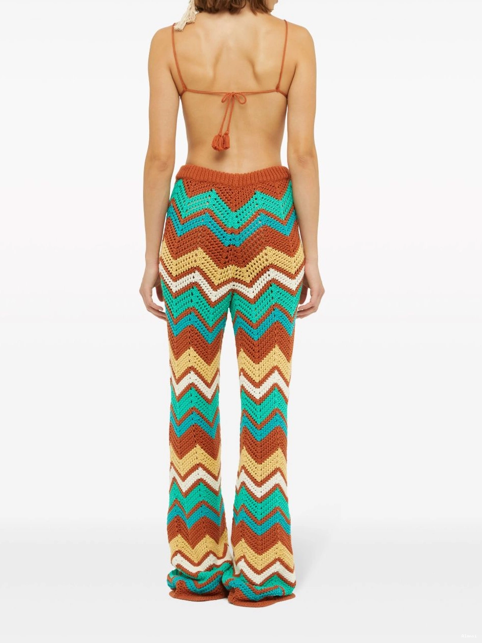 Affordable chevron Kaleidoscopic trousers Alanui Women knit 0706